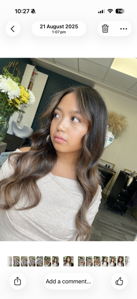 Hair and beauty transformation at ELM Hair and Beauty, Wrexham