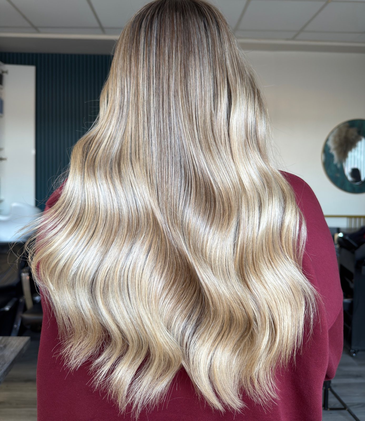Blonde highlights at ELM Hair and Beauty in Wrexham